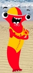 Sany the Shark from the Surf Life Saving Squad, linked to the site